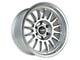 Falcon Wheels TX2 Stratos Series Full Silver with Machined Face and Lip 6-Lug Wheel; 17x9; -12mm Offset (03-09 4Runner)