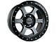 Falcon Wheels T1 Series Matte Gunmetal with Matte Black Ring 6-Lug Wheel; 17x9; 0mm Offset (05-15 Tacoma)