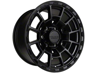 Falcon Wheels T4 Spyder Series Full Matte Black 6-Lug Wheel; 17x9; -12mm Offset (05-15 Tacoma)