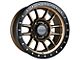 Falcon Wheels T7 Series Matte Bronze with Matte Black Ring 6-Lug Wheel; 17x9; -12mm Offset (05-15 Tacoma)