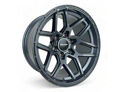 Falcon Wheels T9 Atlas Series Full Glossy Gunmetal 6-Lug Wheel; 17x9; -15mm Offset (05-15 Tacoma)