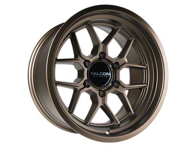 Falcon Wheels TX1 Apollo Series Full Matte Bronze 6-Lug Wheel; 17x9; -25mm Offset (05-15 Tacoma)