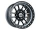 Falcon Wheels T7 Series Matte Gunmetal with Matte Black Ring 6-Lug Wheel; 17x9; 0mm Offset (16-23 Tacoma)