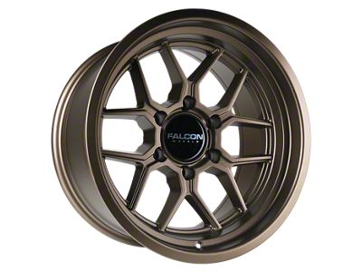 Falcon Wheels TX1 Apollo Series Full Matte Bronze 6-Lug Wheel; 17x9; -12mm Offset (16-23 Tacoma)