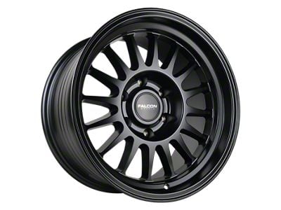 Falcon Wheels TX2 Stratos Series Full Matte Black 6-Lug Wheel; 17x9; -12mm Offset (16-23 Tacoma)