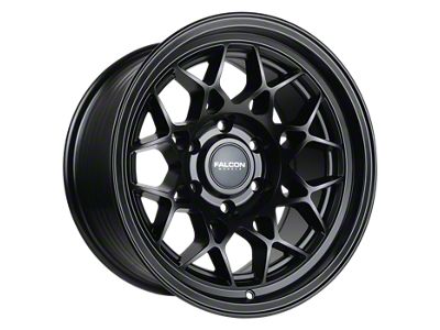 Falcon Wheels TX3 EVO Series Full Matte Black 6-Lug Wheel; 17x9; -12mm Offset (16-23 Tacoma)