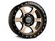 Falcon Wheels T1 Series Matte Bronze with Matte Black Ring 6-Lug Wheel; 17x9; -12mm Offset (2024 Tacoma)