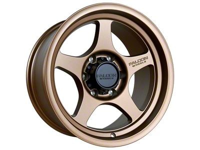 Falcon Wheels T2 Series Full Matte Bronze 6-Lug Wheel; 17x9; 0mm Offset (2024 Tacoma)