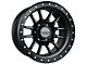 Falcon Wheels T7 Series Matte Black with Matte Black Ring 6-Lug Wheel; 17x9; -12mm Offset (2024 Tacoma)