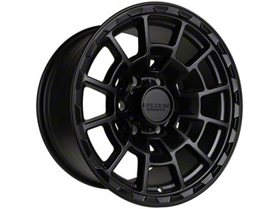 Falcon Wheels T4 Spyder Series Full Matte Black 6-Lug Wheel; 17x9; -12mm Offset (10-24 4Runner)