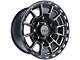 Falcon Wheels T4 Spyder Series Full Matte Gunmetal 6-Lug Wheel; 17x9; -12mm Offset (10-24 4Runner)