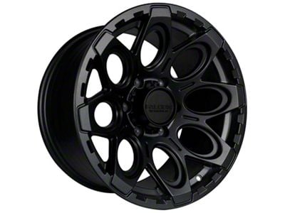 Falcon Wheels T6 Series Full Matte Black 6-Lug Wheel; 17x9; -12mm Offset (10-24 4Runner)