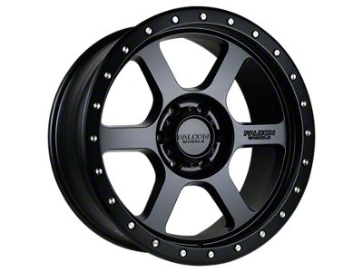 Falcon Wheels T1 Series Full Matte Black 6-Lug Wheel; 20x9; 0mm Offset (22-24 Bronco Raptor)