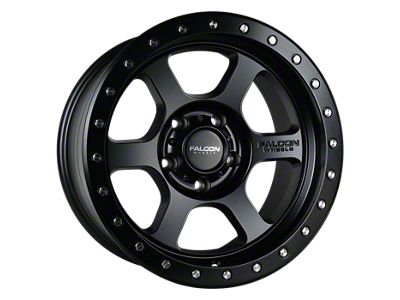 Falcon Wheels T1 Series Full Matte Black Wheel; 18x9; 0mm Offset (20-24 Jeep Gladiator JT)