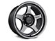 Falcon Wheels T2 Series Full Matte Gunmetal Wheel; 17x9 (20-24 Jeep Gladiator JT)