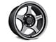 Falcon Wheels T2 Series Full Matte Gunmetal Wheel; 17x9; -12mm Offset (99-04 Jeep Grand Cherokee WJ)