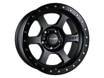 Falcon Wheels T1 Series Full Matte Black Wheel; 18x9 (07-18 Jeep Wrangler JK)