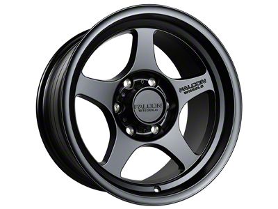 Falcon Wheels T2 Series Full Matte Black Wheel; 17x9 (07-18 Jeep Wrangler JK)