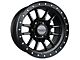 Falcon Wheels T7 Series Matte Black with Matte Black Ring 6-Lug Wheel; 17x9; 0mm Offset (16-23 Tacoma)