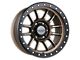 Falcon Wheels T7 Series Matte Bronze with Matte Black Ring 6-Lug Wheel; 17x9; 0mm Offset (2024 Tacoma)