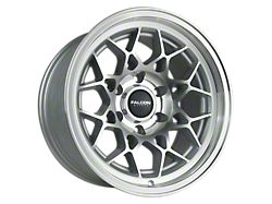 Falcon Wheels TX3 EVO Series Full Silver with Machined Face and Lip 6-Lug Wheel; 17x9; -12mm Offset (2024 Tacoma)