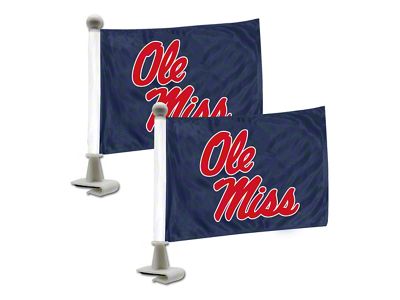 Ambassador Flags with Ole Miss Logo; Navy (Universal; Some Adaptation May Be Required)