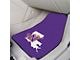 Carpet Front Floor Mats with Northwestern State University Logo; Purple (Universal; Some Adaptation May Be Required)