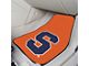 Carpet Front Floor Mats with Syracuse University Logo; Orange (Universal; Some Adaptation May Be Required)