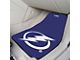 Carpet Front Floor Mats with Tampa Bay Lightning Logo; Royal (Universal; Some Adaptation May Be Required)