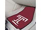 Carpet Front Floor Mats with Temple University Logo; Red (Universal; Some Adaptation May Be Required)