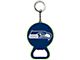 Keychain Bottle Opener with Seattle Seahawks Logo; Blue