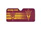 Windshield Sun Shade with Arizona State University Logo; Maroon and Gold (Universal; Some Adaptation May Be Required)