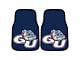 Carpet Front Floor Mats with Gonzaga University Logo; Blue (Universal; Some Adaptation May Be Required)
