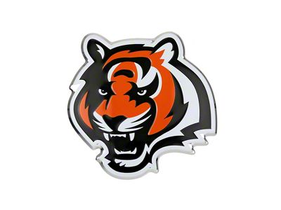 Cincinnati Bengals Embossed Emblem; Orange (Universal; Some Adaptation May Be Required)