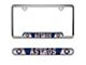 Embossed License Plate Frame with Houston Astros Logo; Blue (Universal; Some Adaptation May Be Required)