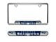 Embossed License Plate Frame with Seattle Seahawks Logo; Blue (Universal; Some Adaptation May Be Required)