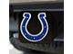 Hitch Cover with Indianapolis Colts Logo; Blue (Universal; Some Adaptation May Be Required)