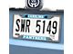 License Plate Frame with Carolina Panthers Logo; Black (Universal; Some Adaptation May Be Required)