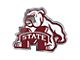 Mississippi State University Embossed Emblem; Maroon (Universal; Some Adaptation May Be Required)