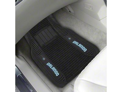Molded Front Floor Mats with Orlando Magic Logo (Universal; Some Adaptation May Be Required)
