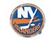 New York Islanders Embossed Emblem; Blue and Orange (Universal; Some Adaptation May Be Required)