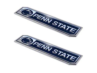 Penn State University Embossed Emblems; Navy (Universal; Some Adaptation May Be Required)