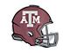 Texas A&M University Embossed Helmet Emblem; Maroon (Universal; Some Adaptation May Be Required)