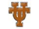 University of Texas Embossed Emblem; Orange (Universal; Some Adaptation May Be Required)