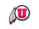 University of Utah Embossed Emblem; Red (Universal; Some Adaptation May Be Required)