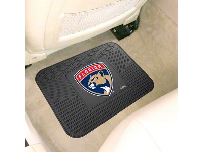 Utility Mat with Florida Panthers Logo; Black (Universal; Some Adaptation May Be Required)