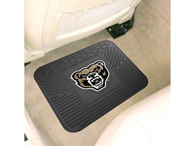 Utility Mat with Oakland University Logo; Black (Universal; Some Adaptation May Be Required)