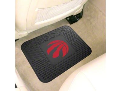 Utility Mat with Toronto Raptors Logo; Black (Universal; Some Adaptation May Be Required)