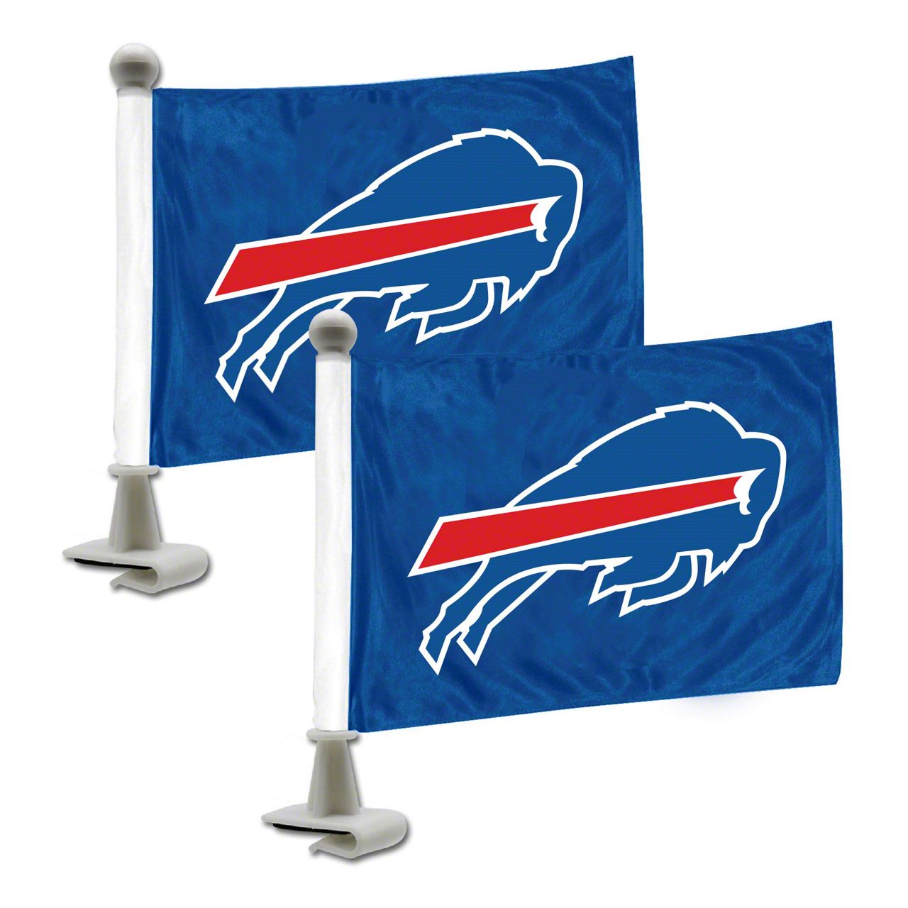 Jeep Wrangler Ambassador Flags with Buffalo Bills Logo; Blue (Universal ...