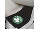 Carpet Front Floor Mats with Boston Celtics Logo; Green (Universal; Some Adaptation May Be Required)